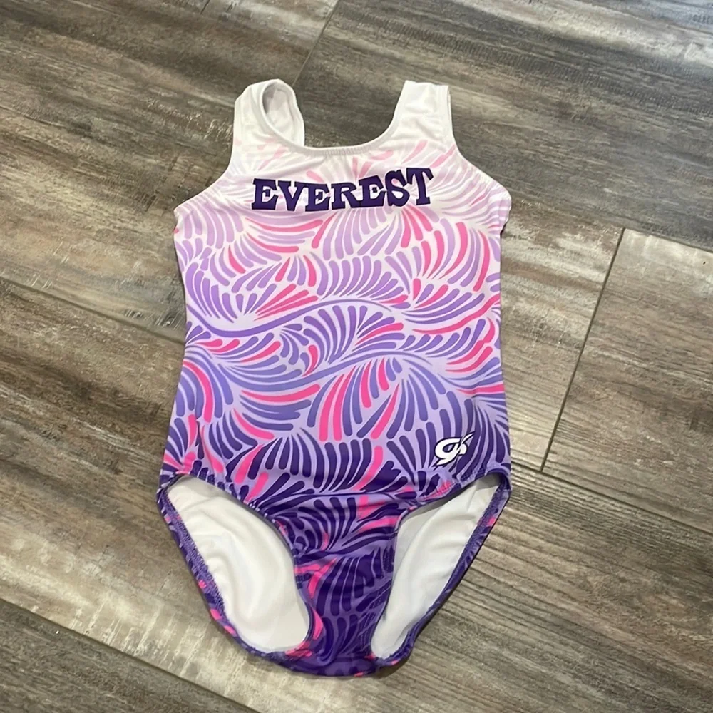 GK Everest Gymnastics pink and purple Leotard